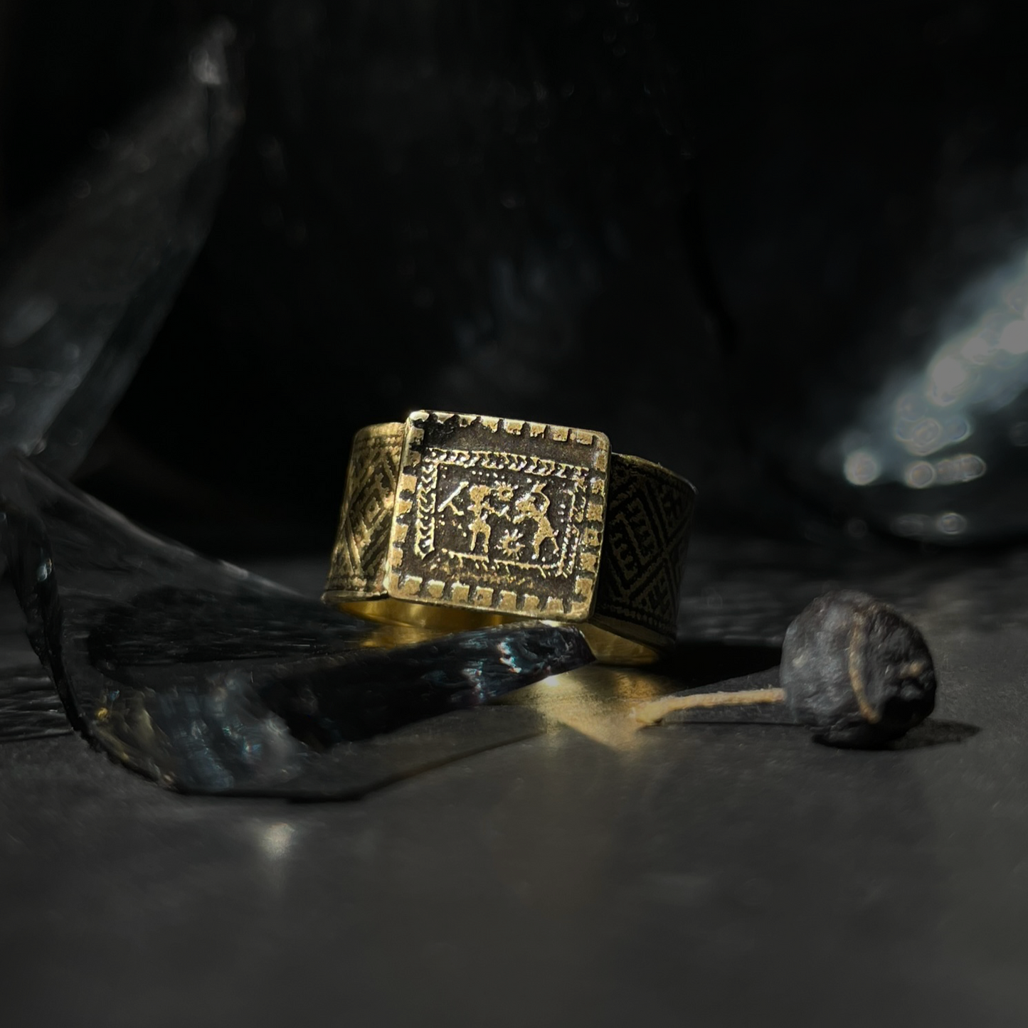 Baltic Zodiac Signet Ring