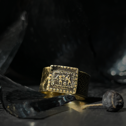 Baltic Zodiac Signet Ring