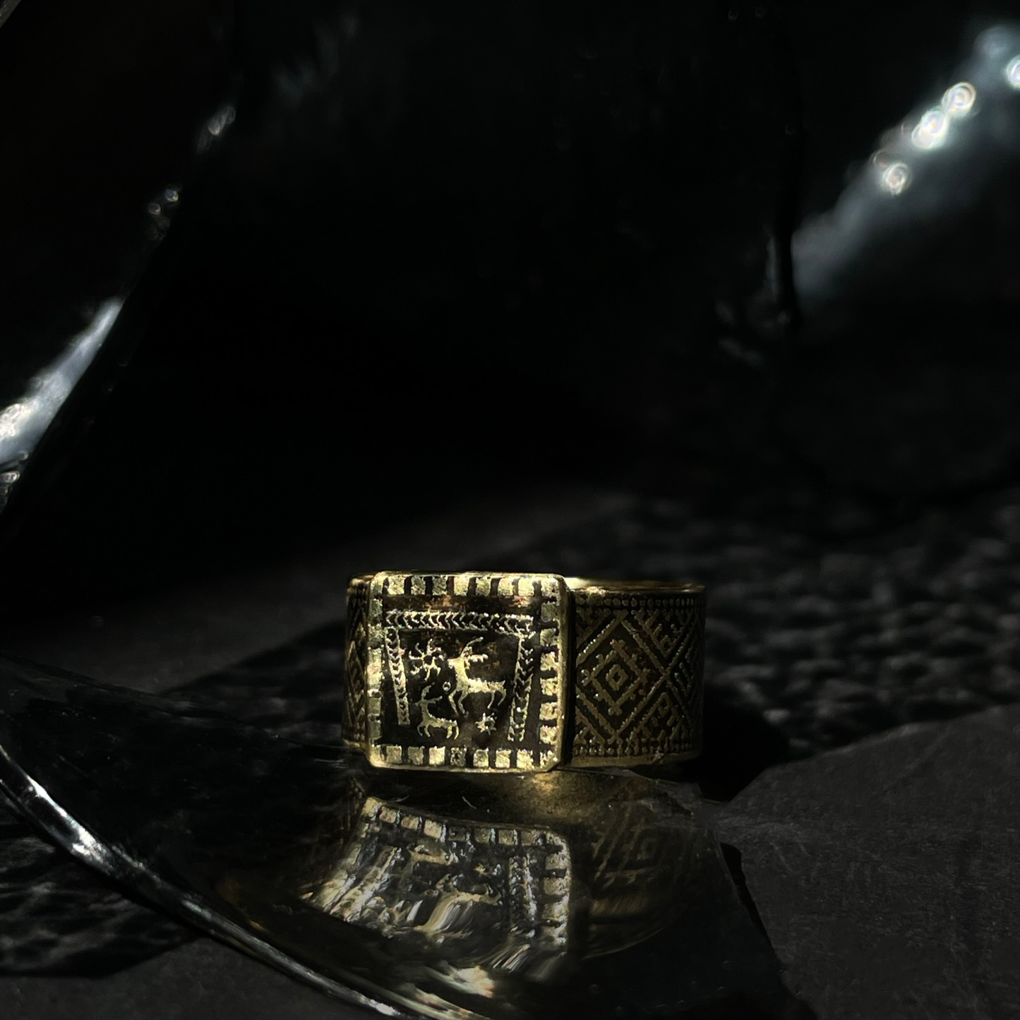 Baltic Zodiac Signet Ring