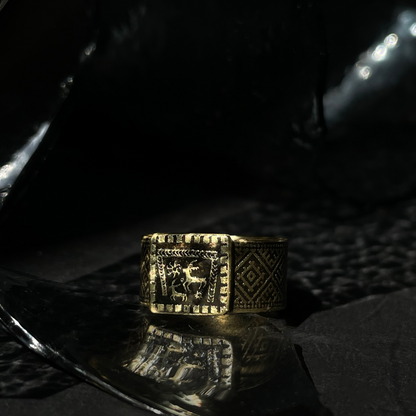 Baltic Zodiac Signet Ring